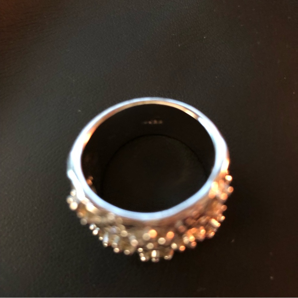 Silver Statement Ring With Chrystal’s - image 6